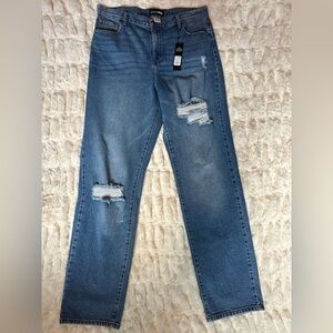 Fashion Nova Tall Hometown Cutie Destroyed Mom Jeans